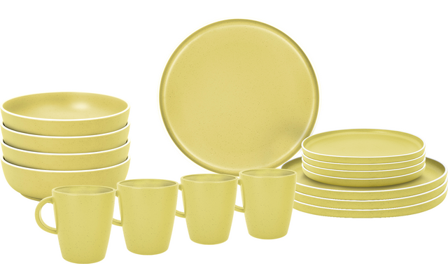 Image du produit Brunner Lunch Box Dolomit Melamin Geschirrset Antirutsch, BPA-frei und bruchunempfindlich 16-teilig 1