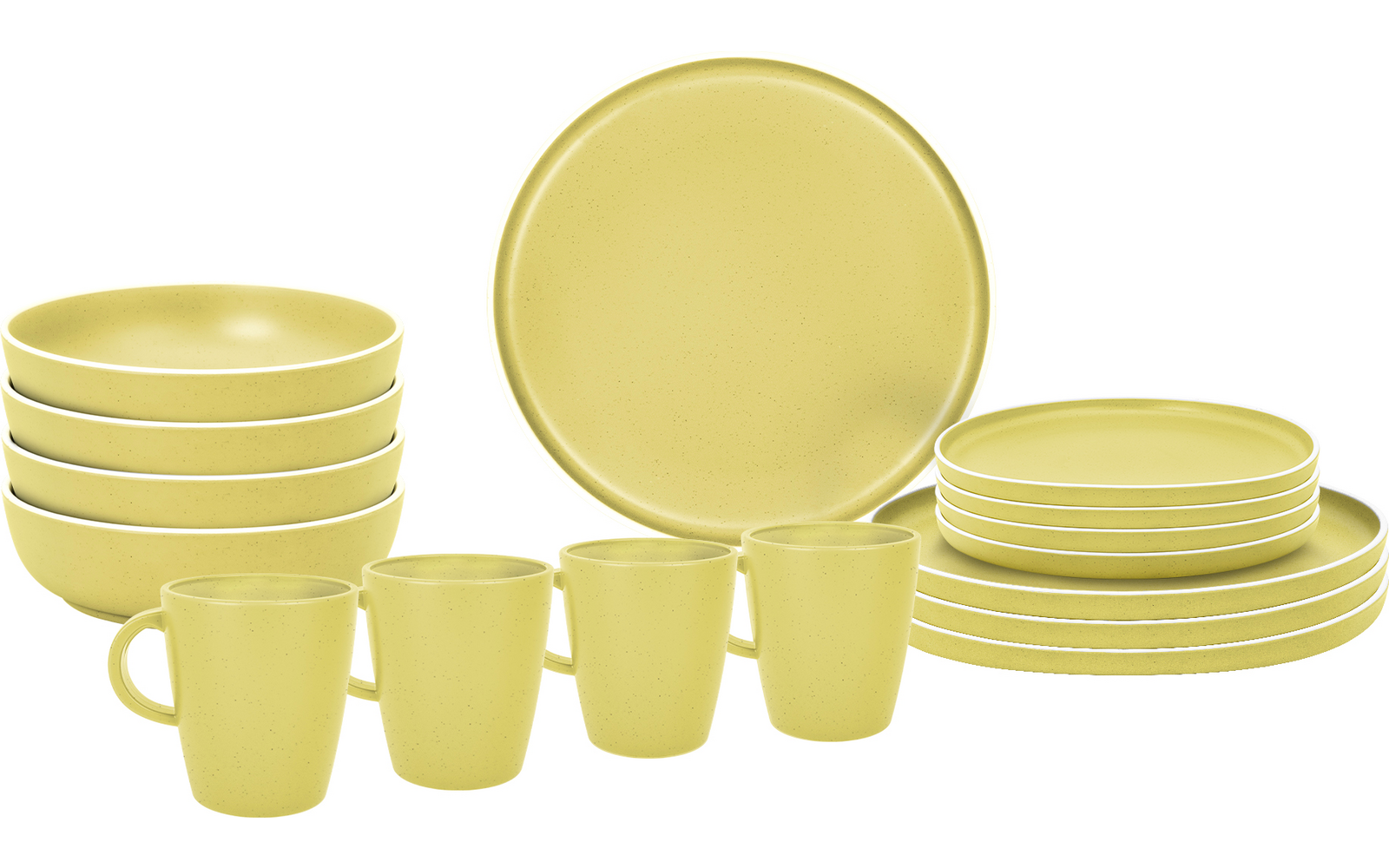 Image du produit Brunner Lunch Box Dolomit Melamin Geschirrset Antirutsch, BPA-frei und bruchunempfindlich 16-teilig 1