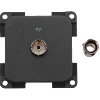 Inprojal System 10.000 Steckdose TV  7 mm schiefergrau