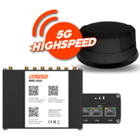 Selfsat 5G Cat 20 WiFi 6 WLAN Router MWR 6550  bis 3,4 Gbps inkl. Panorama Antenne schwarz