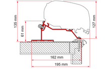Fiamma Caravan Roof Markisenadapter für Fiamma F80/F65 