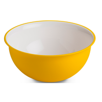 Omada Salatschüssel 20 cm 1,7 Liter weiß gelb