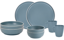 328865 - Brunner Tête-à-tête Dolomit Melamin Geschirrset Antirutsch, BPA-frei und bruchunempfindlich 8-teilig