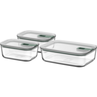Mepal EasyClip verre Set de 3 bo&icirc;tes de conservation 2 x 700 ml & 1 x 1500 m