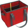 meori Foldable Shopping Basket Hibiscus Red