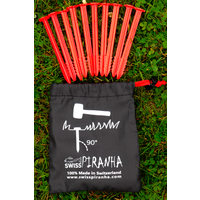 Swiss Piranha RT120 Zelthering rot 12 cm 10er Set im Beutel