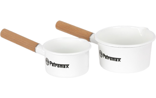 Petromax enamel saucepan 1 liter white