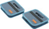 Berger Faltbox Milo mini 2er-Set blau/schwarz