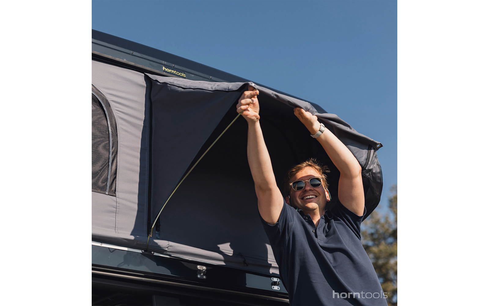 Produktbild Horntools Themis Hartschalen Dachzelt f&uuml;r 3 Personen 165 cm 1