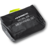 Schwarze rechteckige Stofftasche mit neongelbem Griff, weißer Aufdruck "DOMETIC MOBILAIR MESH PANEL SET", leichte Falten, weißer Hintergrund