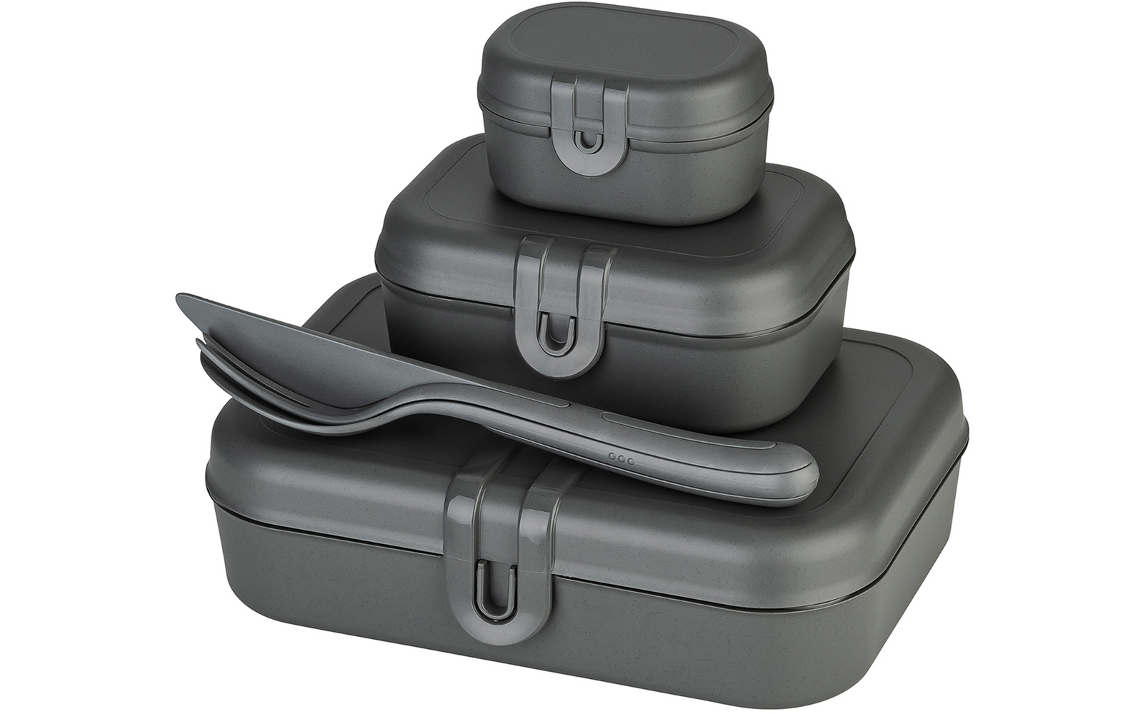 Image du produit Set de bo&icirc;te &agrave; lunch avec set de couverts 4 pi&egrave;ces nature fleur bleue Pascal Koziol 1