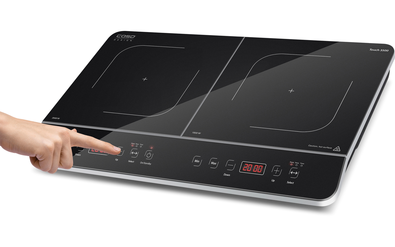 Produktbild Caso Touch 3500 Doppelinduktionskochfeld 3500 W 1