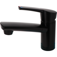 Comet Mitigeur COMO compact avec interrupteur Bec verseur 12 cm noir mat