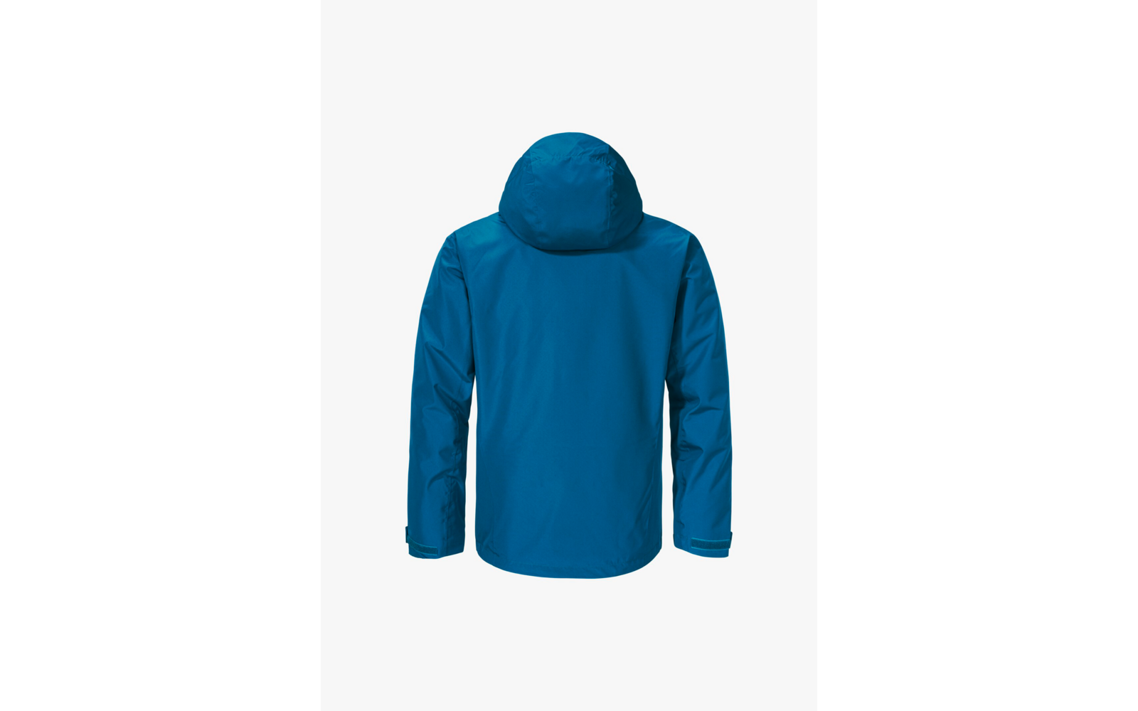 Blaue Kapuzenjacke, Rückansicht