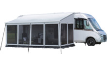 Paroi avant One multifonction pour auvent protection solaire, vent, visuelle, anti-moustiques et pluie Wigo