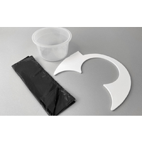 Flexaport Trenntoiletten-Einsatz Set passend f&uuml;r Thetford Aqua Magic 5 wei&szlig; PVC mit 100 T&uuml;ten Recycling 20 my