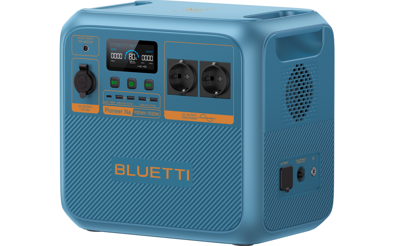Produktbild Bluetti Pioneer Na Powerstation mit Natrium-Ionen-Akku / USV-Funktion 900 Wh 1.500 W 1