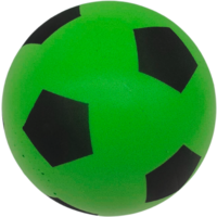 alldoro Schaumstoffball im Fussball Design f&uuml;r Kinder 20 cm gr&uuml;n