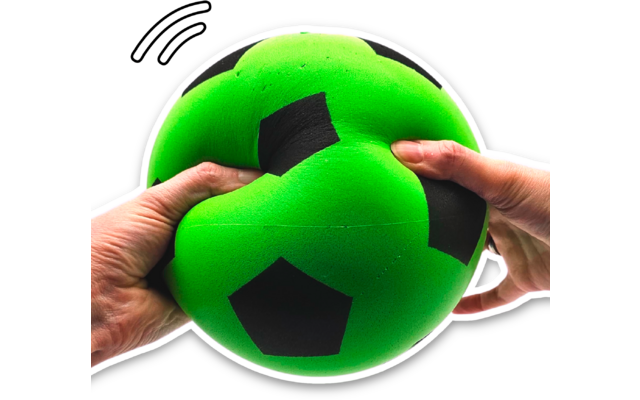 Produktbild alldoro Schaumstoffball im Fussball Design f&uuml;r Kinder 20 cm  1