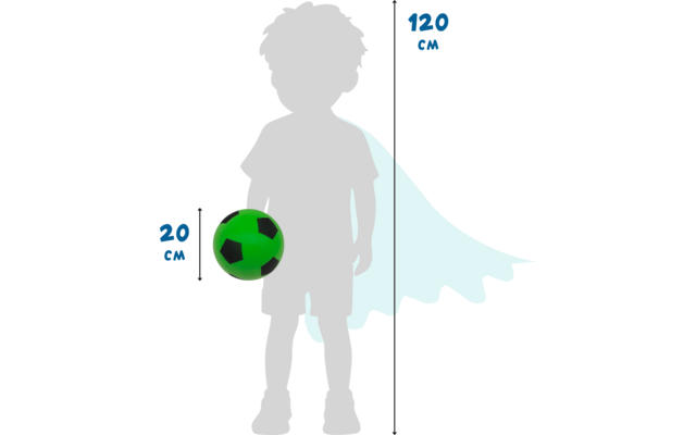 Produktbild alldoro Schaumstoffball im Fussball Design f&uuml;r Kinder 20 cm  1