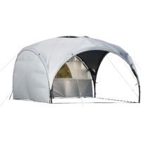 Wecamp Sunshade Seitenwand f&uuml;r Pavillon Set 4 teilig hellgrau