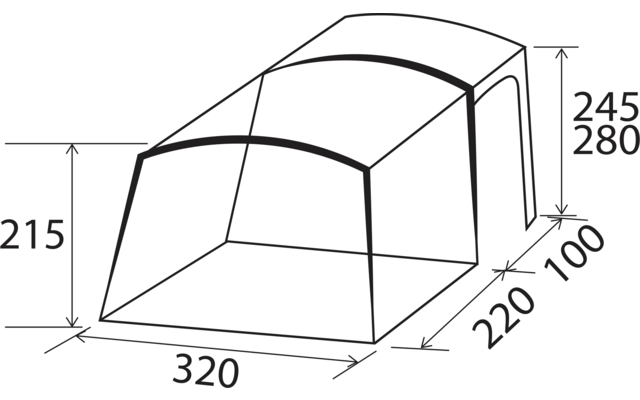 Produktbild Brunner Trails A.I.R. Tech Busvorzelt aufblasbar freistehend 1