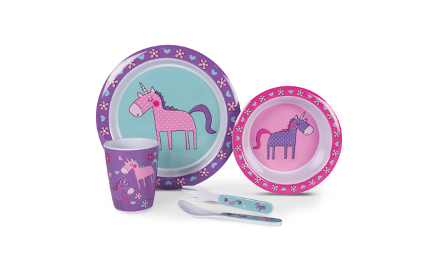 Kampa Unicorns set children's tableware 4 pieces