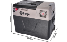 336870 - Berger B40-T Kompressor K&uuml;hlbox mit Rollen 12V 24V 230V 39 Liter
