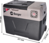 Berger B40-T Kompressor Kühlbox mit Rollen 12/24/230V 39 Liter
