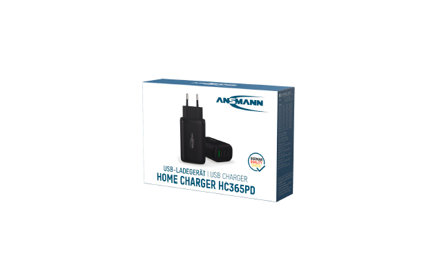 Cargador doméstico Ansmann HC365PD / 3,25 A / 65 W / 3 puertos
