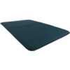 Donkerblauw rechthoekig zitkussen op witte achtergrond