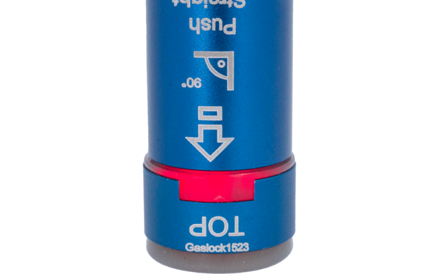 GASLOCK Gasflaschen-Füllstandsanzeiger für 5-, 11-, 33 kg Flaschen  grau/blau