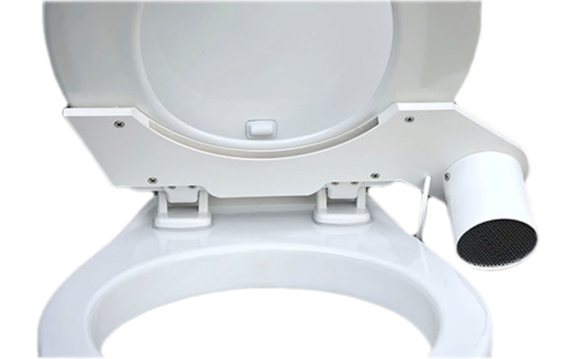 SOG compact ventilator voor close jabsco chopper kunststof toiletdeksel rechts