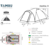 Petite image du produit Tambu Haika Kuppelzelt für 2 Personen aus recyceltem Polyester 2.000 mm Wassersäule 1