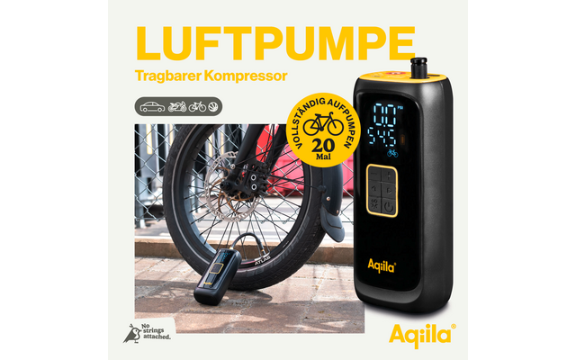 Person pumpt Fahrradreifen mit einer schwarzen Luftpumpe