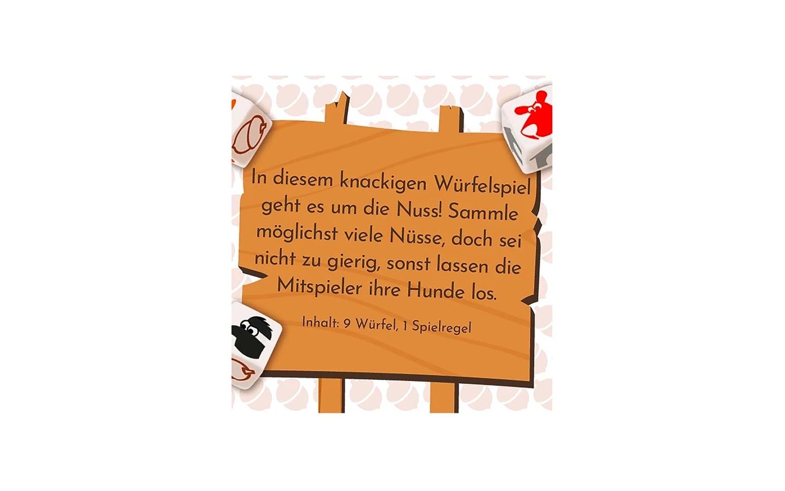 Product afbeelding Game Factory Auf die N&uuml;sse W&uuml;rfelspiel f&uuml;r 2-4 Spieler ab 8 Jahren 1