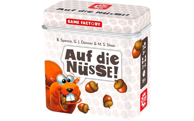 Product afbeelding Game Factory Auf die N&uuml;sse W&uuml;rfelspiel f&uuml;r 2-4 Spieler ab 8 Jahren 1