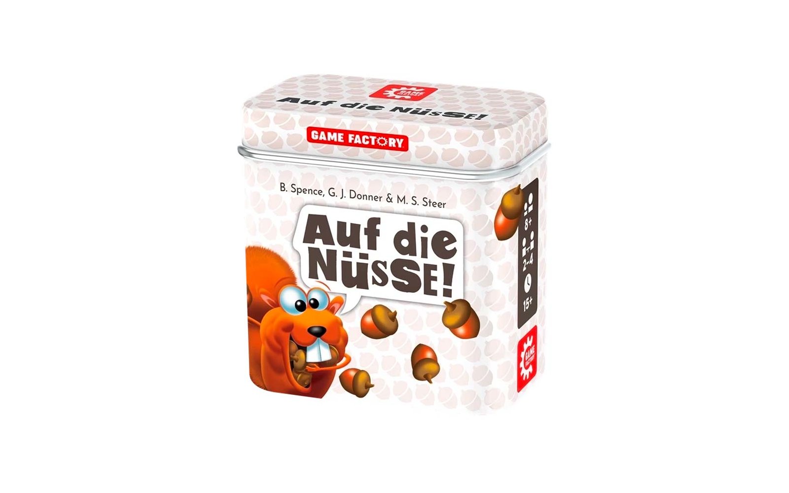 Product afbeelding Game Factory Auf die N&uuml;sse W&uuml;rfelspiel f&uuml;r 2-4 Spieler ab 8 Jahren 1