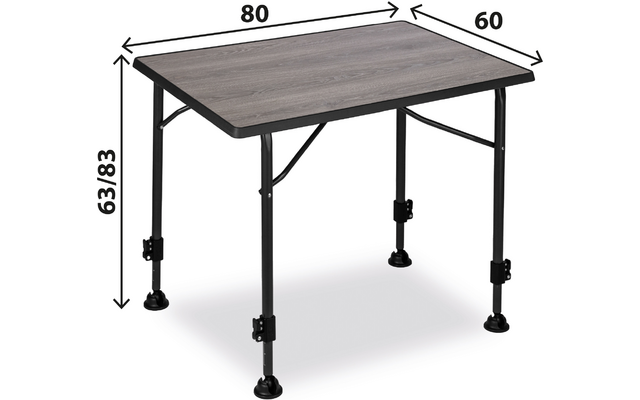 Product afbeelding Brunner Linear Greywood Campingtisch klappbar grau 1