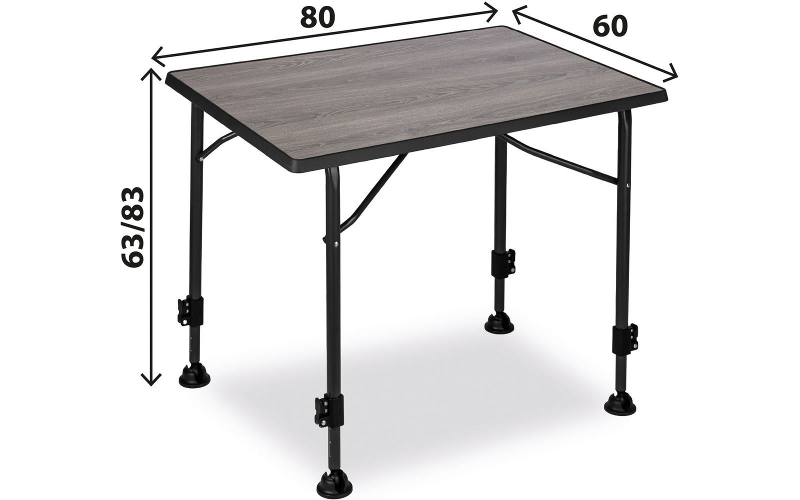 Product afbeelding Brunner Linear Greywood Campingtisch klappbar grau 1