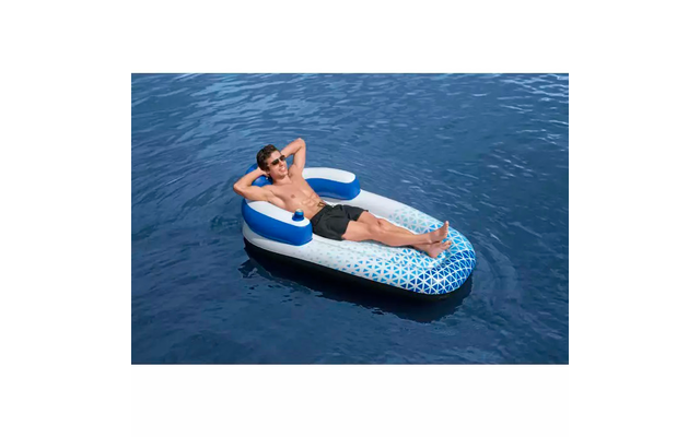 Bestway Hydro Force Indigo Wave Chaise longue pour piscine 183 x 97 x 53,5 cm