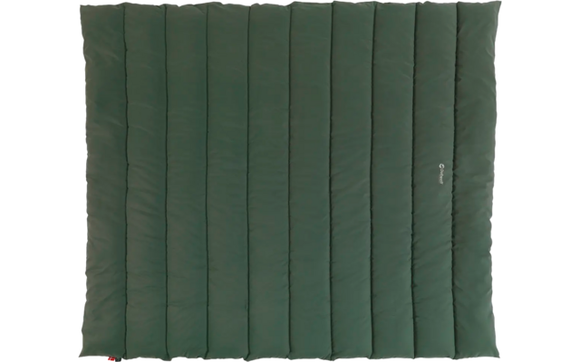 Grüne, gepolsterte Matte mit vertikalen Nähten