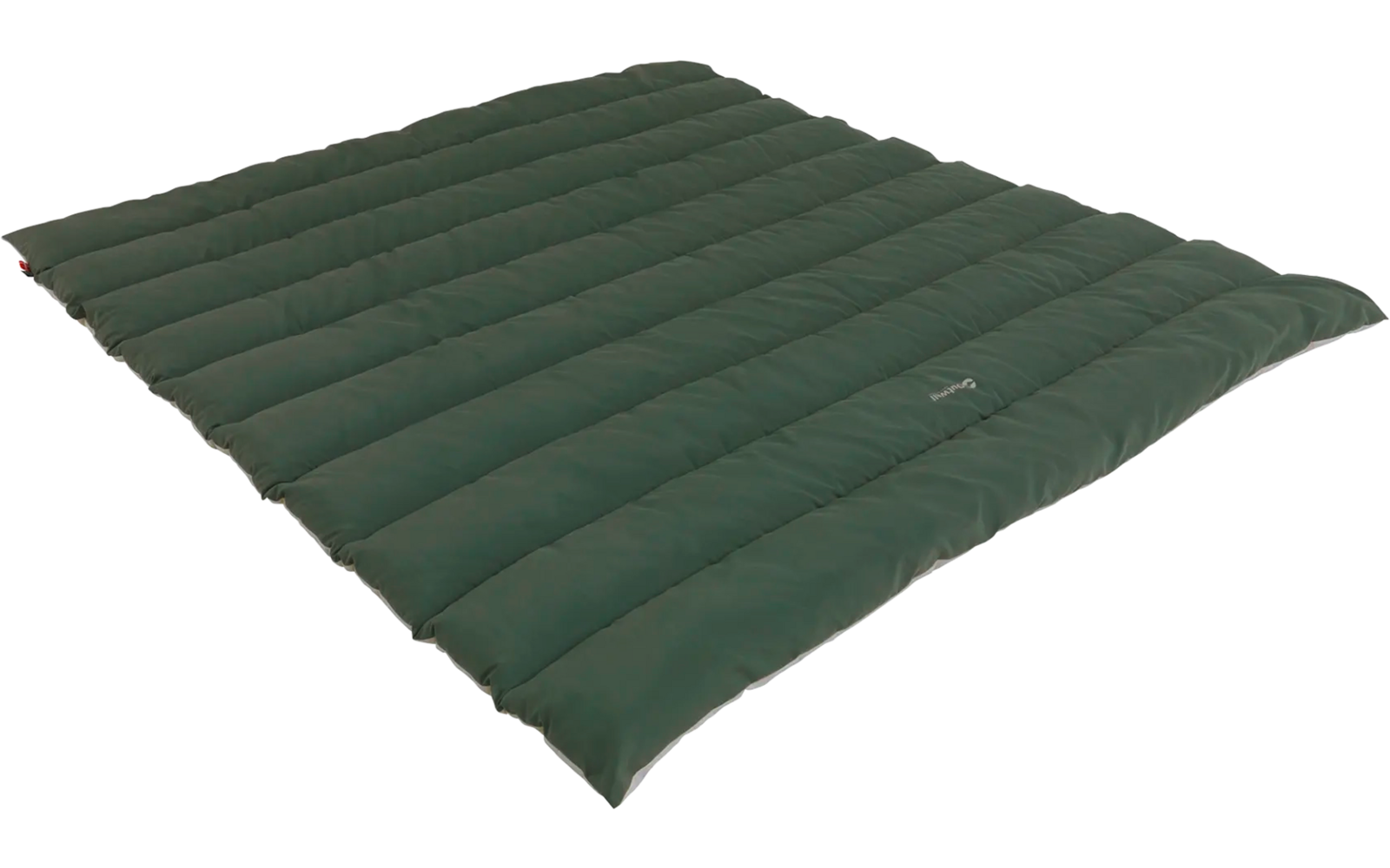 Grüne, quadratische gesteppte Matte