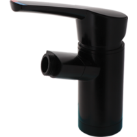 Comet COMO Mezclador monomando compacto con conexi&oacute;n de ducha de 1/2" e interruptor Altura 14 cm negro mate
