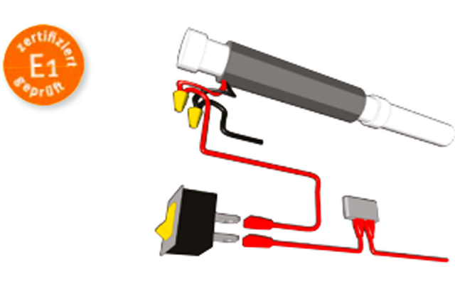 Produktbild Lilie Ultraheat Rohrheizung 12 Volt Rohrheizung 40 Watt 1