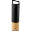 Rebel Outdoor Isolierflasche mit Teesieb 530 ml bambus schwarz