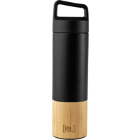 Rebel Outdoor Isolierflasche mit Teesieb 530 ml bambus schwarz