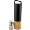 Rebel Outdoor thermos flask with tea strainer 530 ml bamboo black