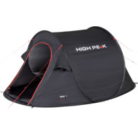 High Peak Vision 2 Single Roof Pop Up Throw Tent Black