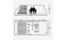 343530 - Dometic Ascension FTX 401 Familienzelt für 4 Personen